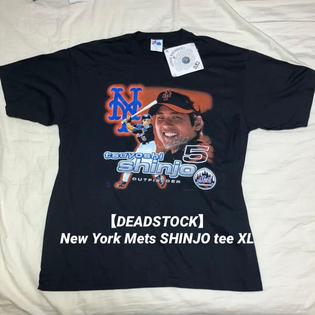 【サイン入り未使用品】新庄剛志 メッツ MLB Tシャツ XL 2001年