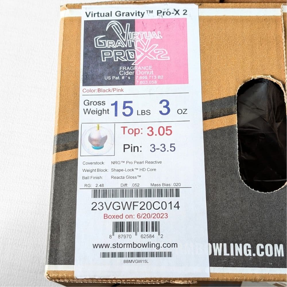STORM Virtual Gravity PRO X2 ボウリング ボール