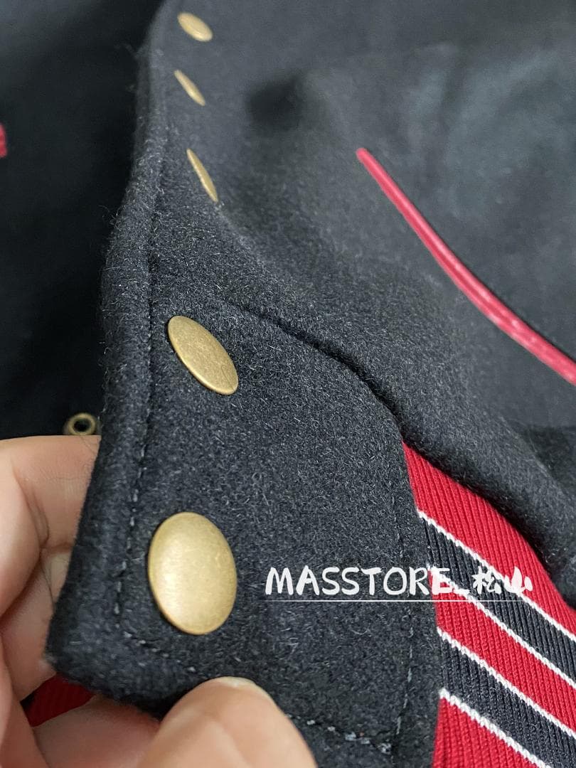美品 スタジャン 袖革 中綿 レザージャケットストリート牛革袖 S-XL