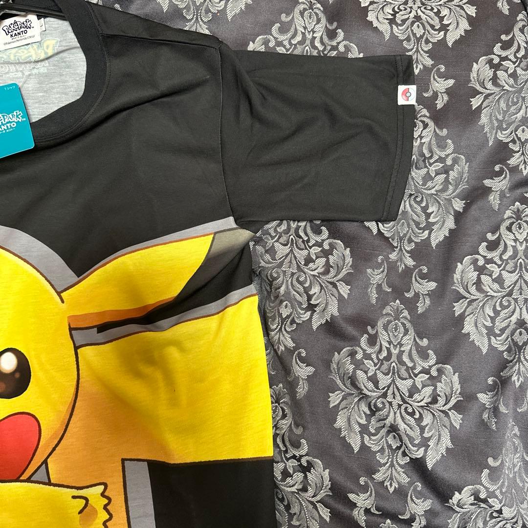 ポケパークカントー　限定Tシャツ　ピカチュウ　Lサイズ　ブラック　タグ付き