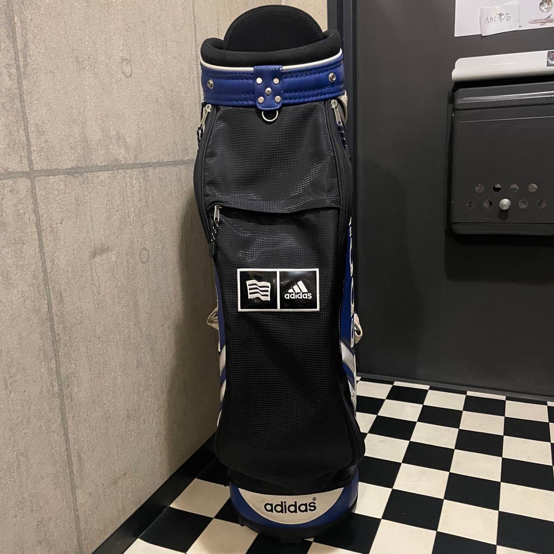 adidas キャディバッグ 3本線 フード付き