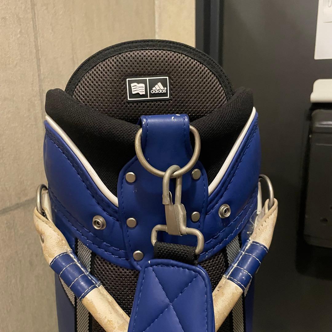 adidas キャディバッグ 3本線 フード付き