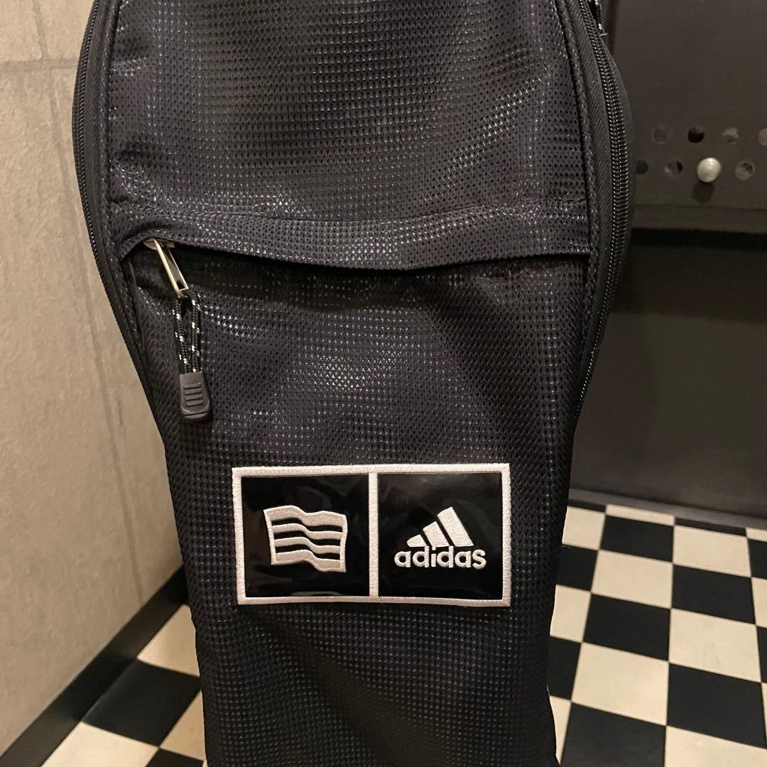 adidas キャディバッグ 3本線 フード付き