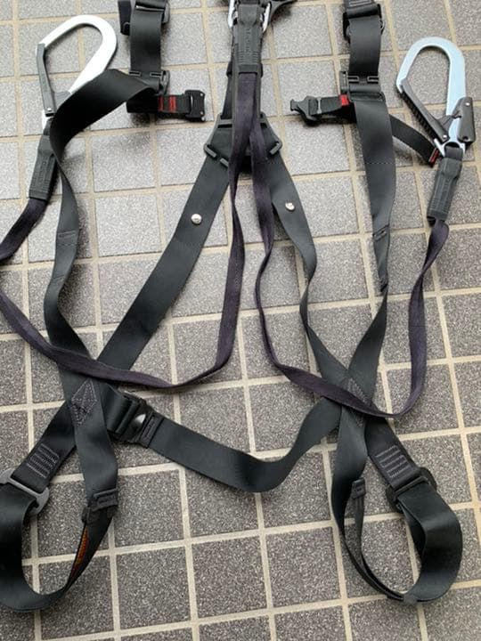 タジマtajima フルハーネス安全帯セット スチール製GSモデル Mサイズ黒