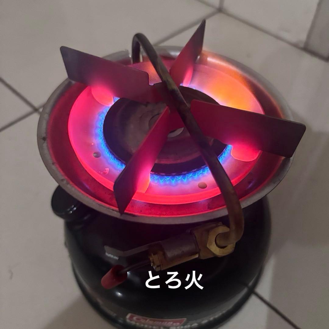 Coleman コールマン シングルバーナー 508A 燃焼状態良好！