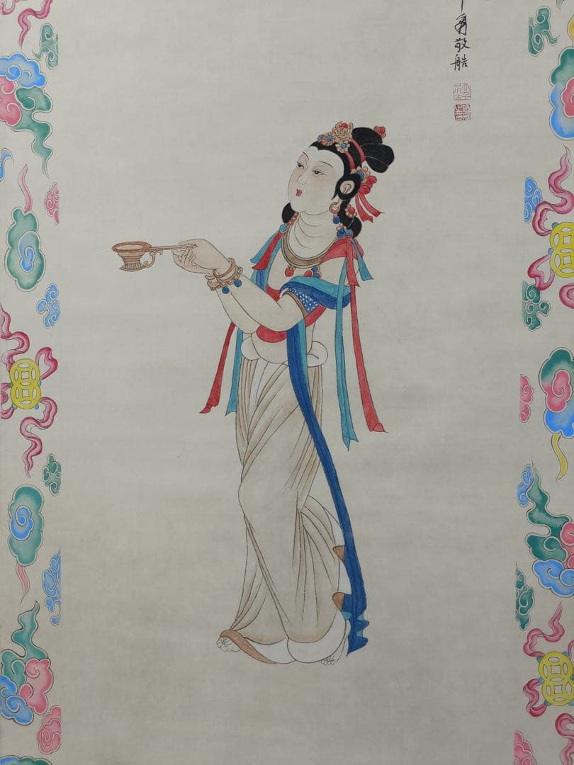 【董其昌】书法 中国画 掛け軸 水墨画 和室 玄関 茶室 壁掛け 美術品