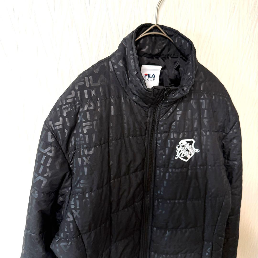 【極美品】FILA GOLF セットアップ M ブラック メンズ ゴルフウェア