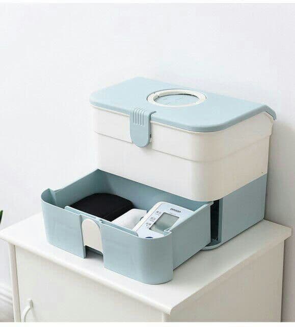 家庭用多層救急用品収納箱　引き出し　救急ボックス
