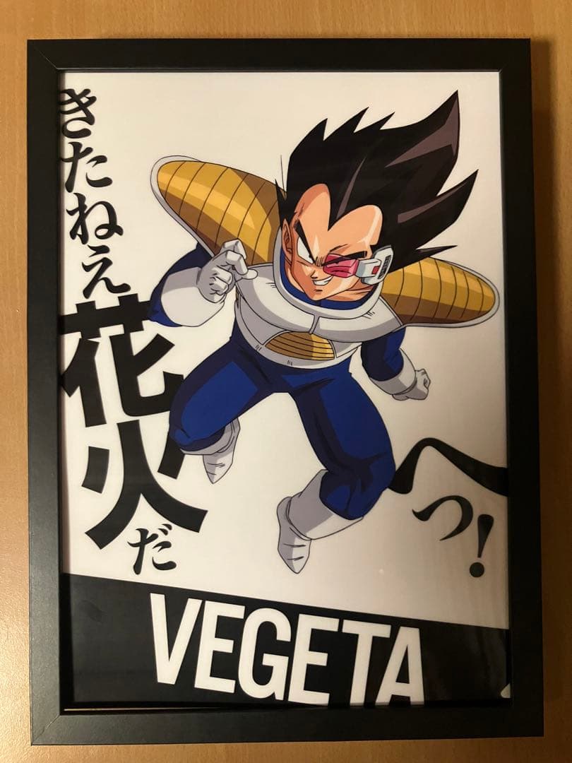 ドラゴンボール　ベジータ　ビジュアルアートパネル　額装コレクション　鳥山明
