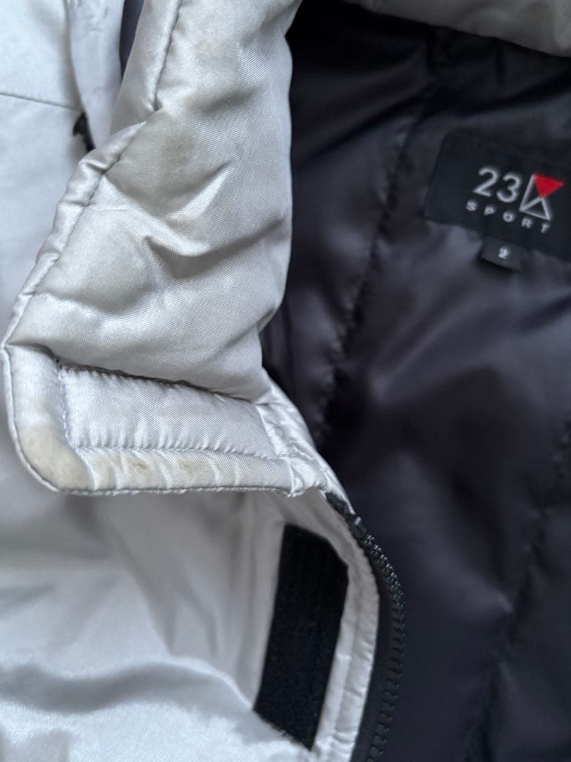 23区SPORT メンズベンチコート シルバー ベンチウェア　ジャンパー