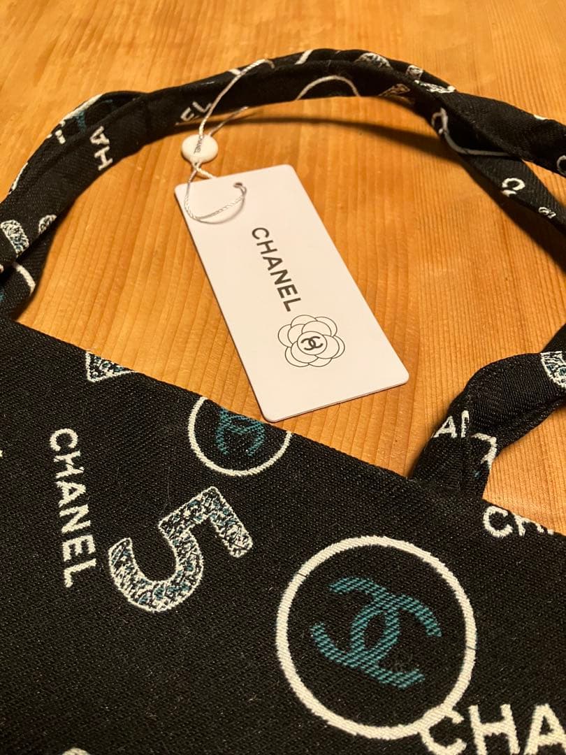 【非売品】CHANEL シャネル ロゴプリントトートバッグ キャンバス