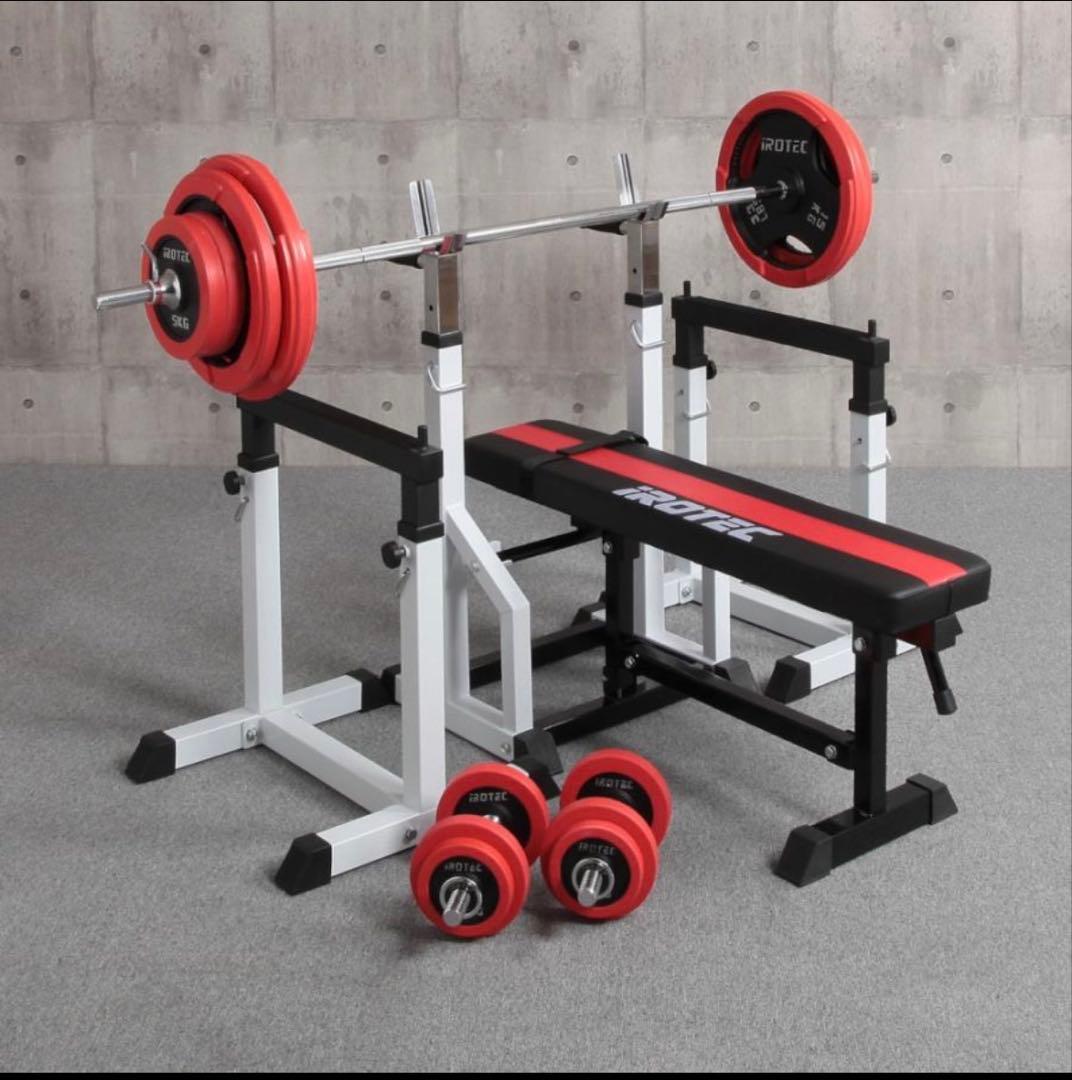 【※はるき】IROTEC ワイドグリップバーベルセット