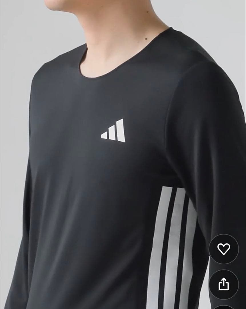 アディゼロ　ランニング長袖Ｔシャツ　サイズＳ