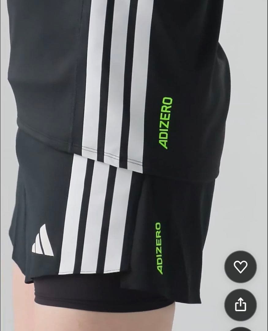 アディゼロ　ランニング長袖Ｔシャツ　サイズＳ