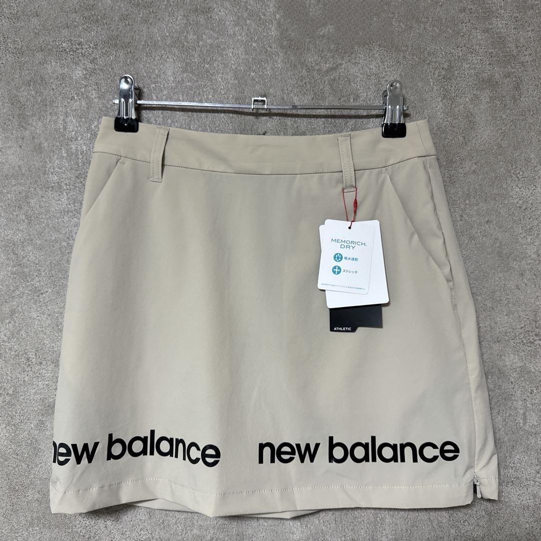【タグ付き】 New Balance Golf ロゴ スカート ベージュ 00