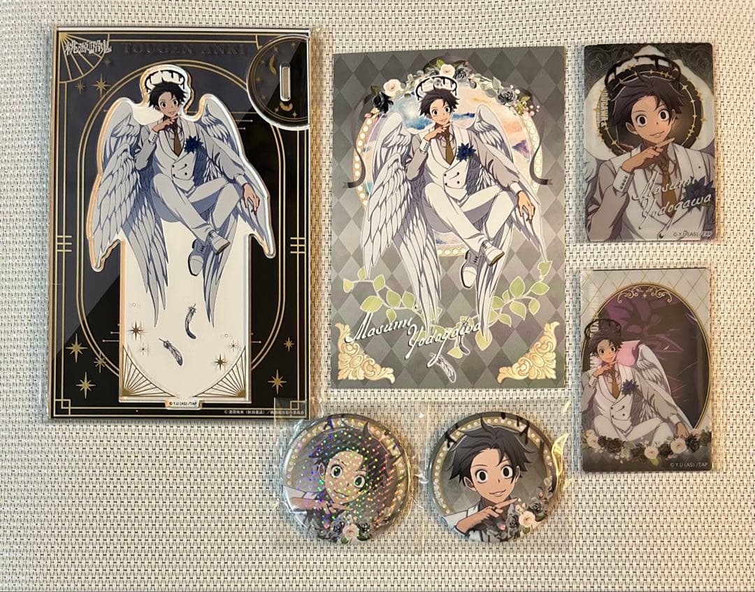 桃源暗鬼 淀川 真澄 アクリルスタンド クリアカード 缶バッジ 特典