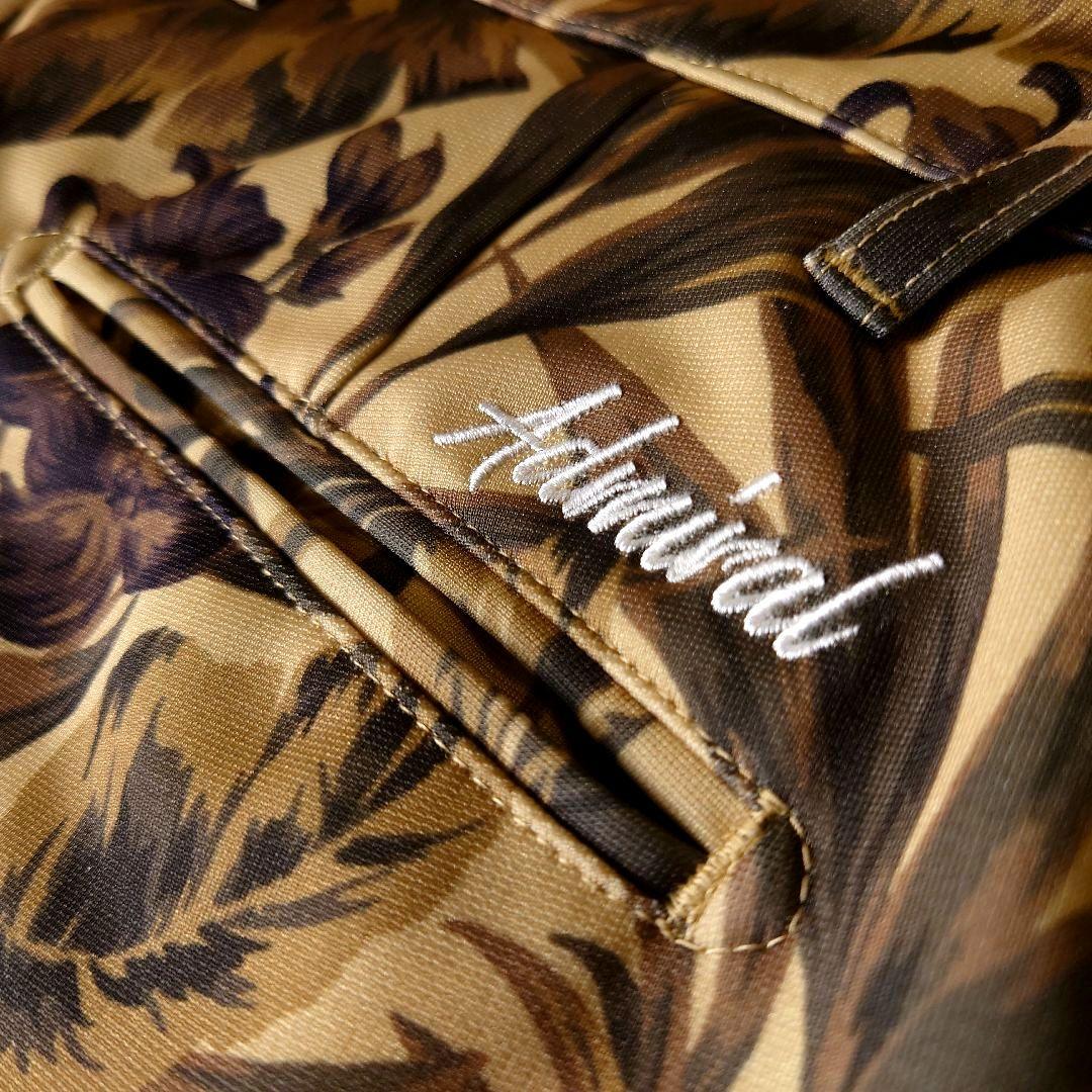 極美品 ADMIRAL GOLF ボタニカル柄 ストレッチパンツ