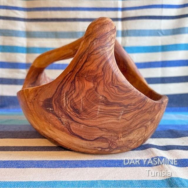超特大オリーブ　バスケット ボウル 　見えないところもすごいです　約31cm