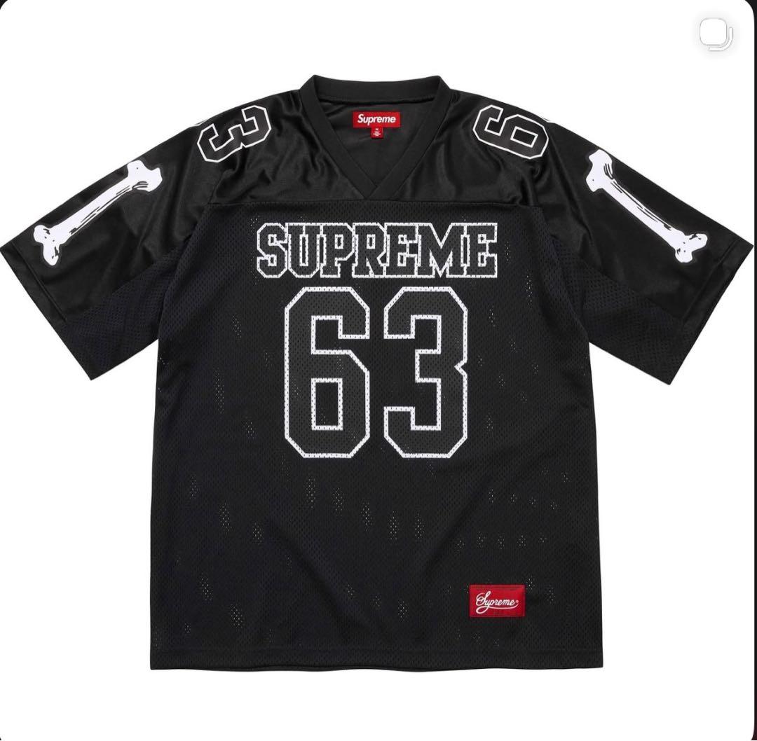 Supreme アメリカンフットボールシャツ 63 ブラック