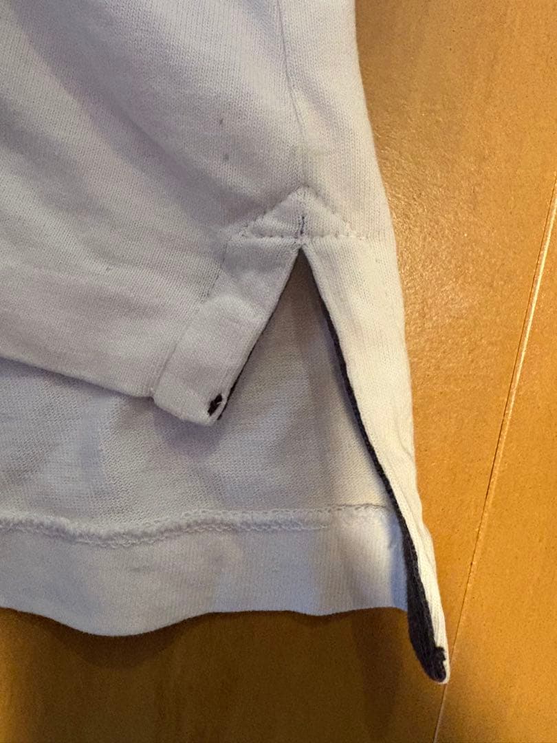 NIKE GOLF ハーフジップ 半袖シャツ センターロゴ L 切替 古着