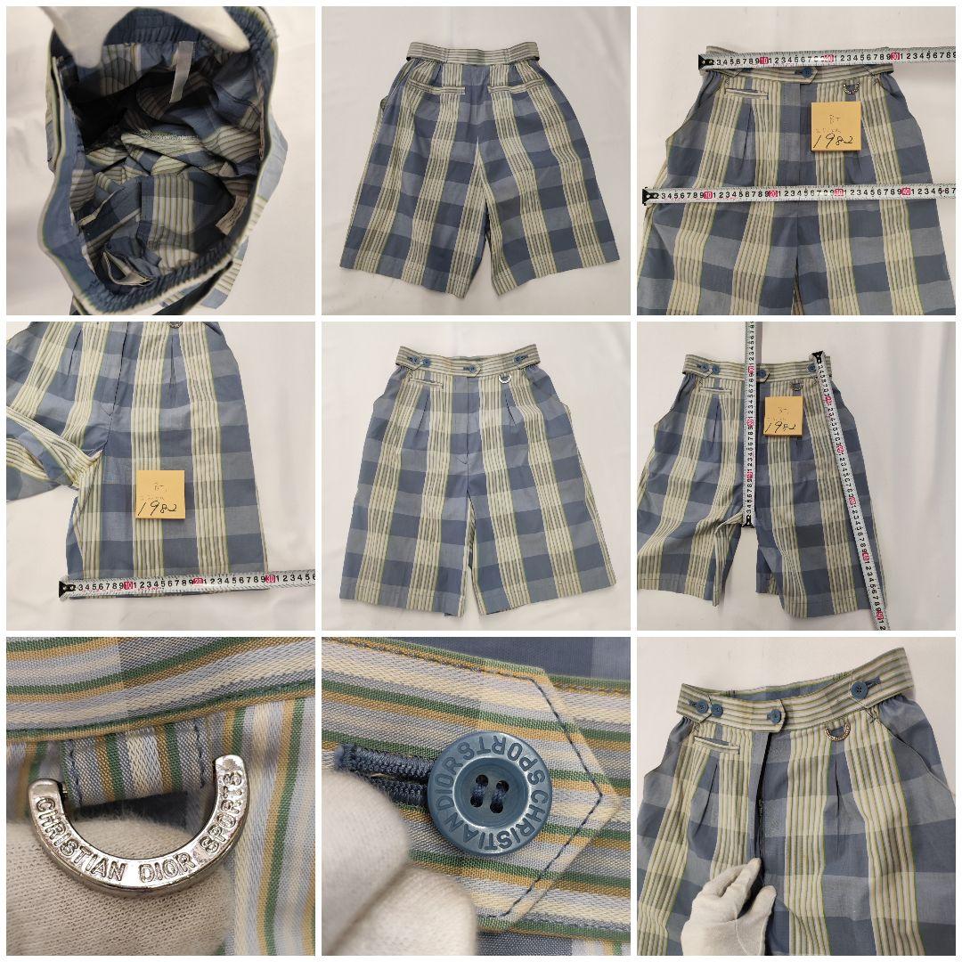 Christian Dior SPORTS チェック キュロット ショートパンツ