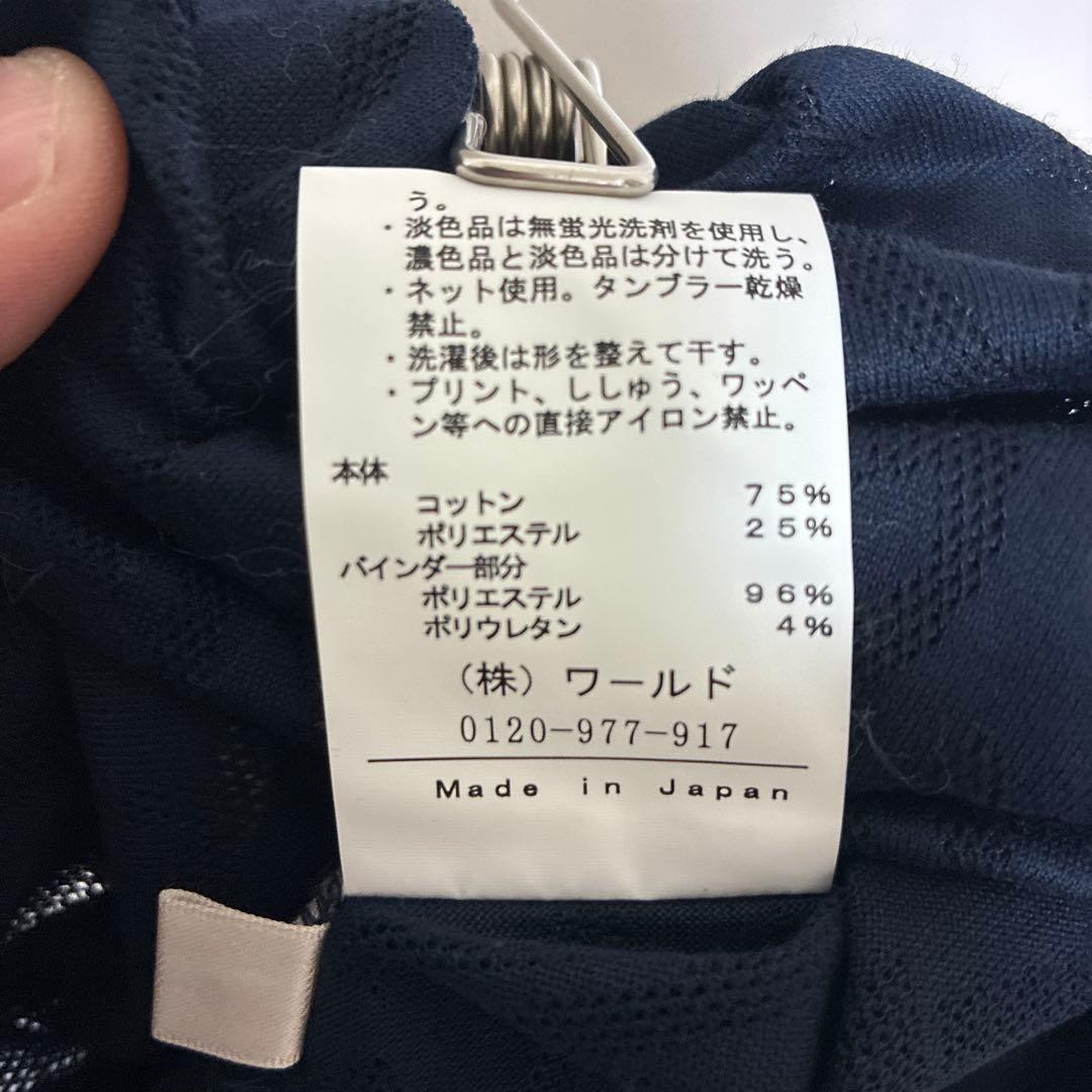 【日本製】adabat アダバット　ゴルフ 半袖 ハーフジップ シャツ M 美品