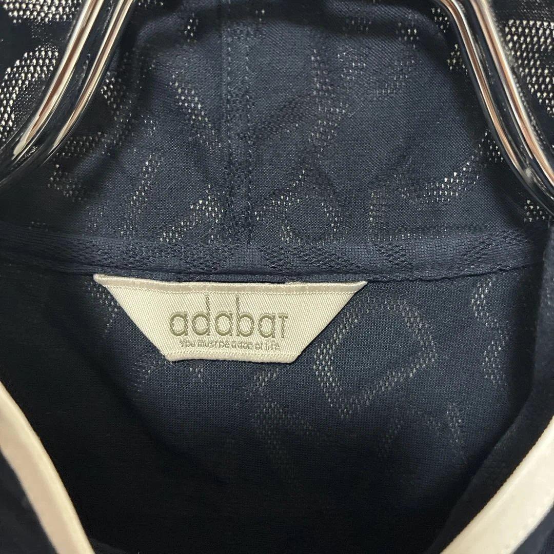 【日本製】adabat アダバット　ゴルフ 半袖 ハーフジップ シャツ M 美品