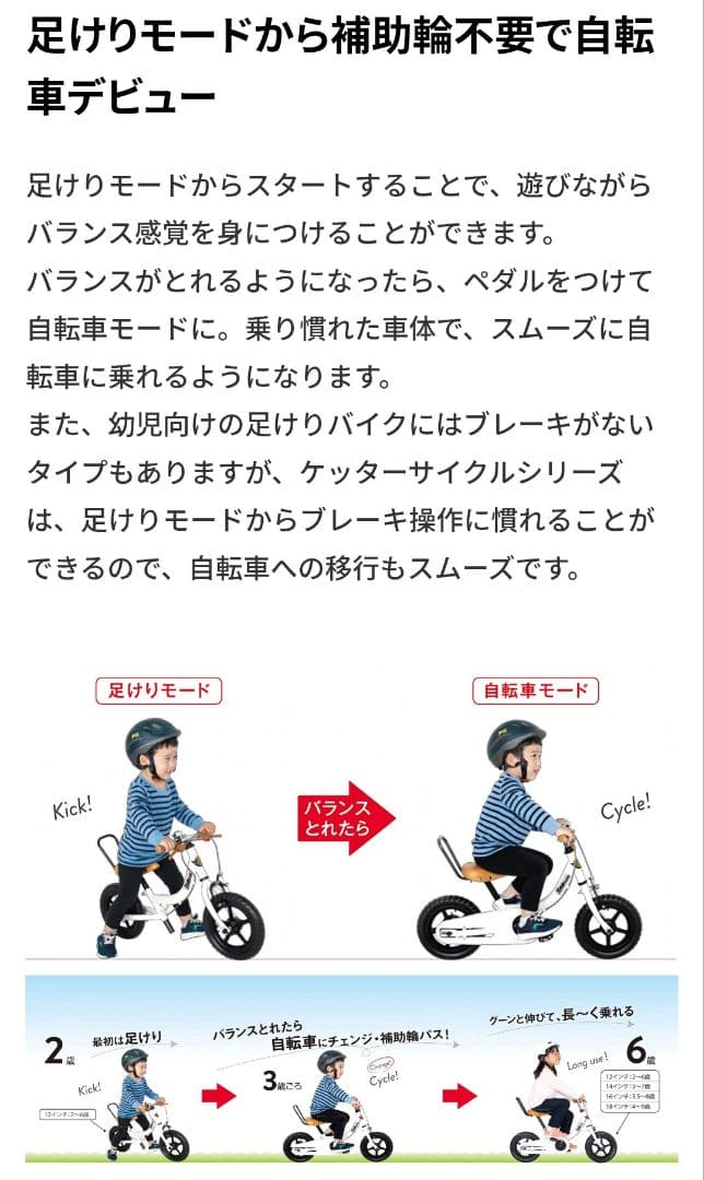 美品キックバイク ピープル ケッターサイクル 12インチ キッズ 子供 自転車