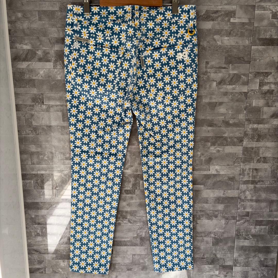 パーリーゲイツ 美脚 ストレッチパンツ 花柄 総柄 ゴルフウェア