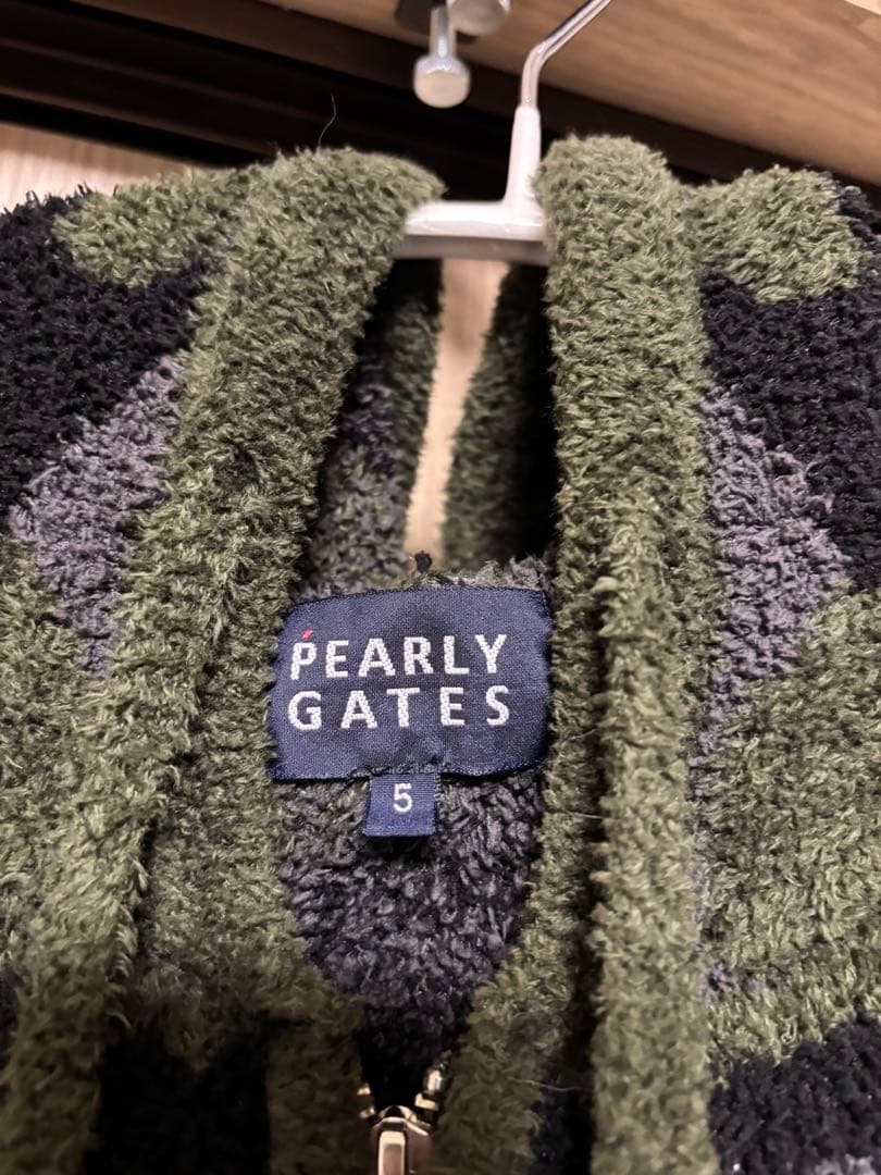 PEARLY GATES 迷彩柄ニットパーカー　サイズ5
