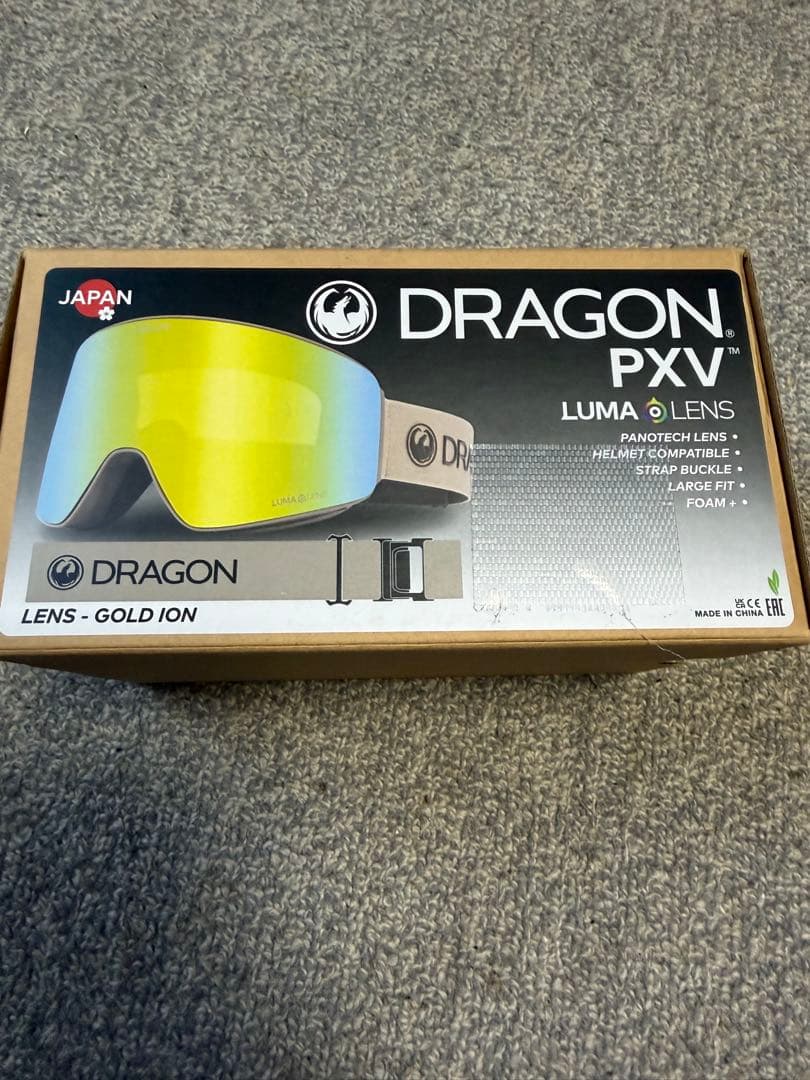DRAGON ゴーグル PXV GOLD 25-26 付属品完備