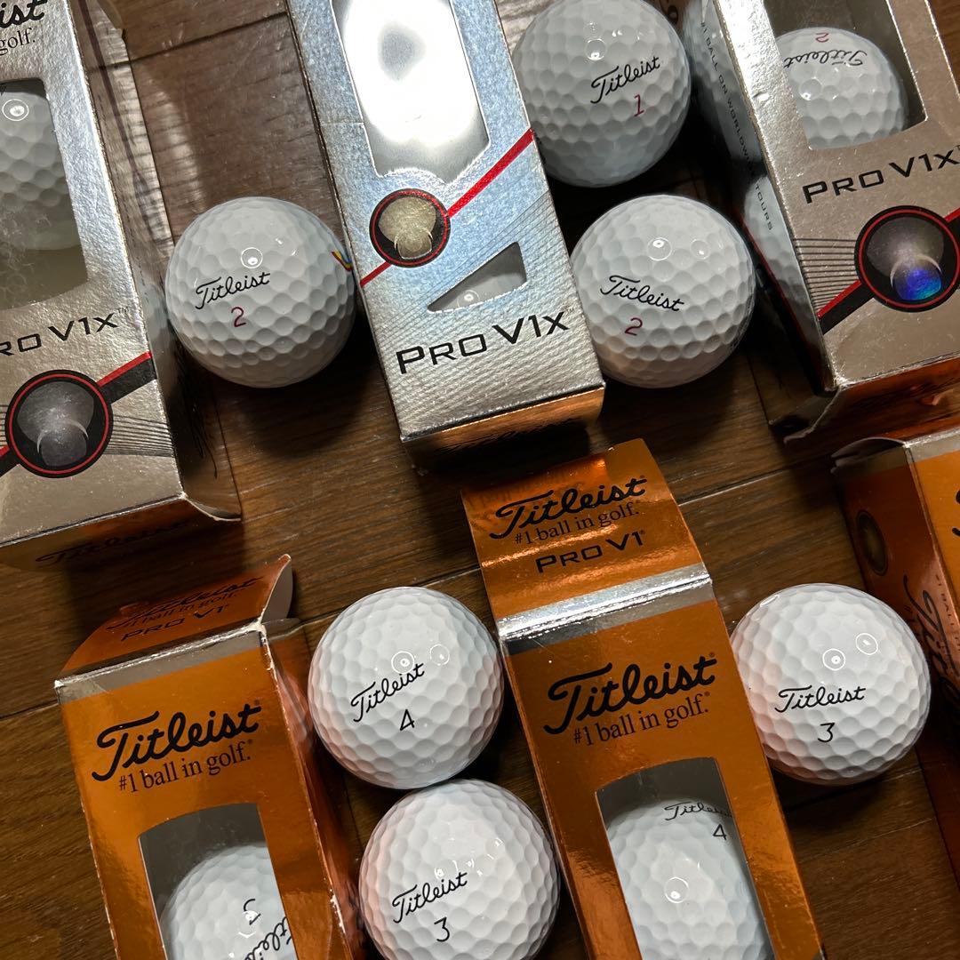 Titleist Pro V1 Pro V1x ゴルフボール 6スリーブ18個