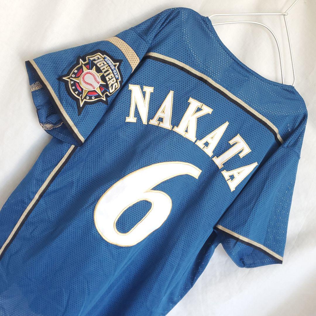 北海道日本ハムファイターズ 中田翔 ホームユニフォーム ブルー WE LOVE