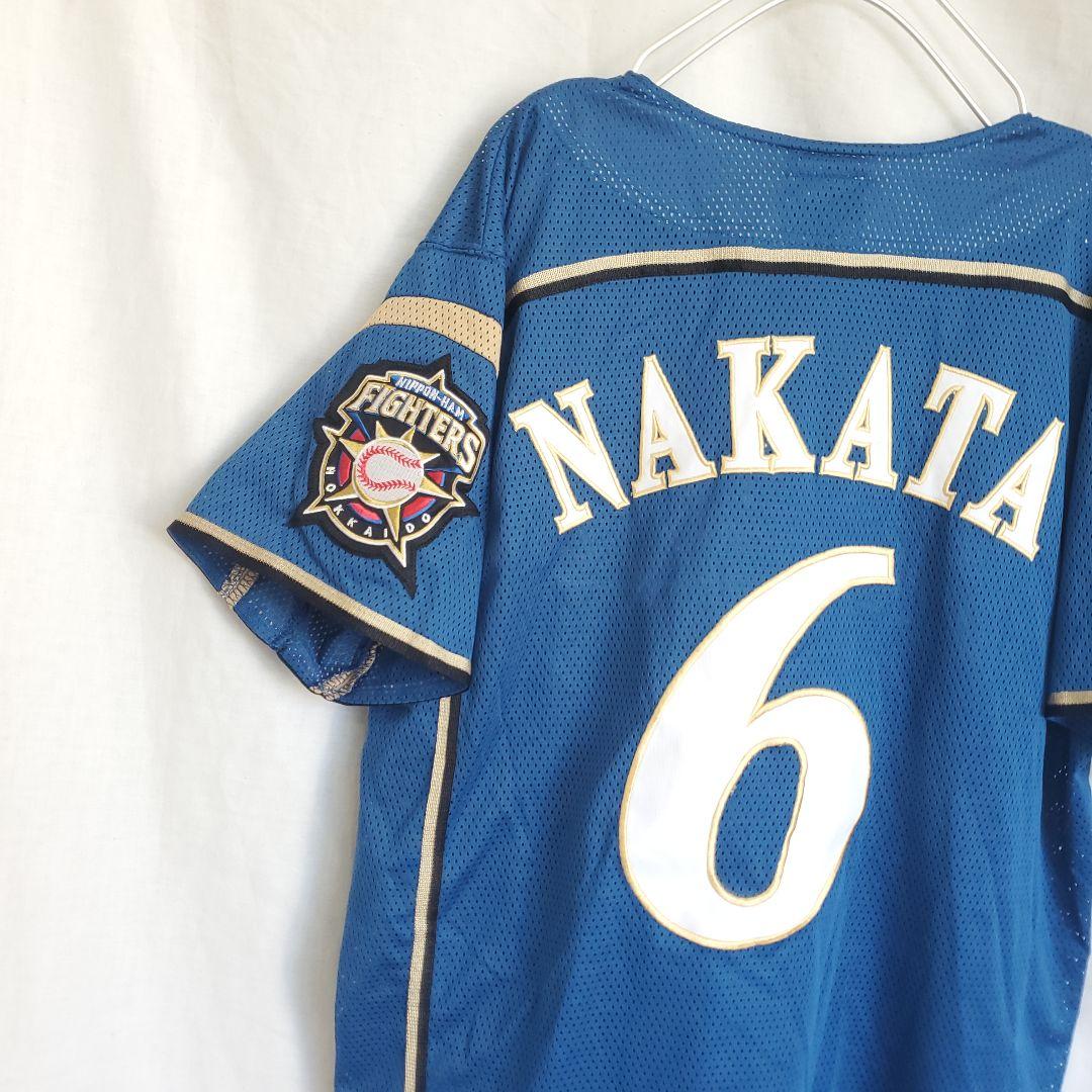 北海道日本ハムファイターズ 中田翔 ホームユニフォーム ブルー WE LOVE