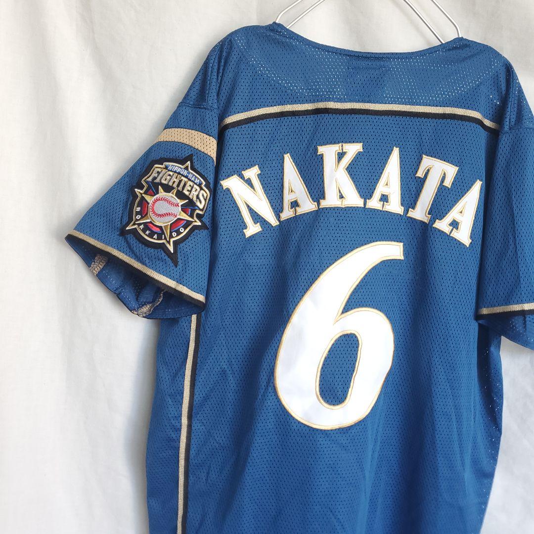 北海道日本ハムファイターズ 中田翔 ホームユニフォーム ブルー WE LOVE