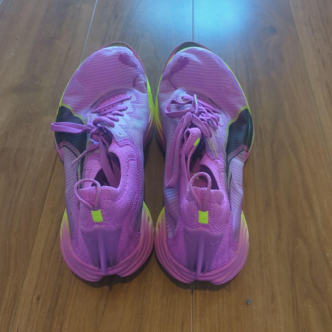 PUMA ファストアールニトロエリート2 /24.5cm ピンク/イエロー