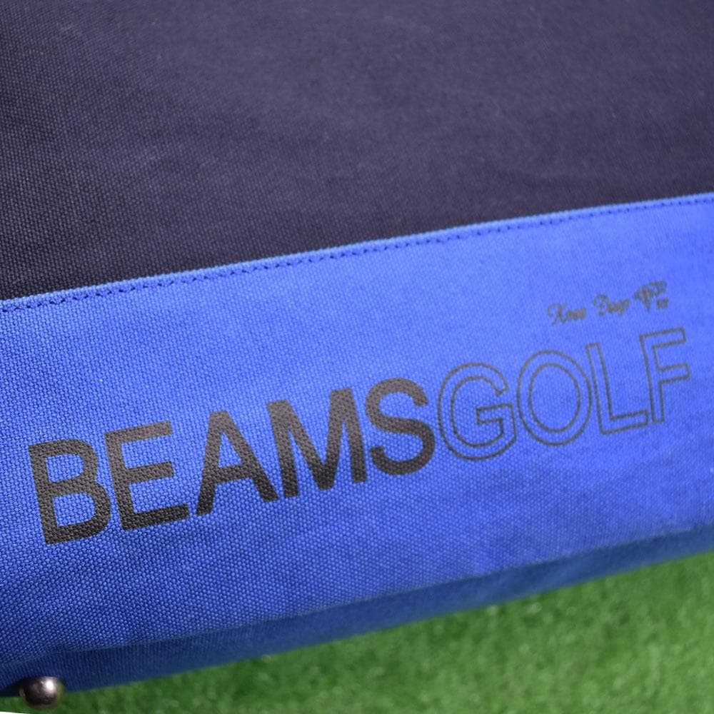 BEAMS GOLF/ビームス ゴルフ ボストンバッグ【ネイビー/ブルー】美品！