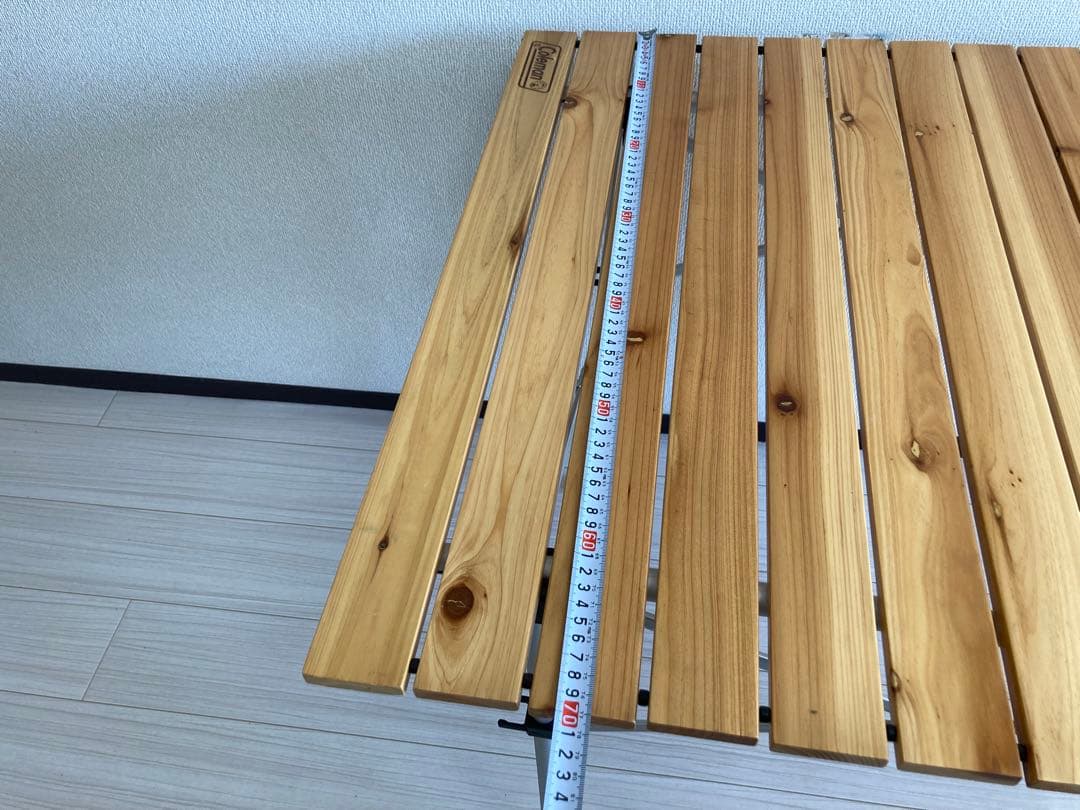 Coleman ナチュラルウッドロールテーブル 120 廃盤品