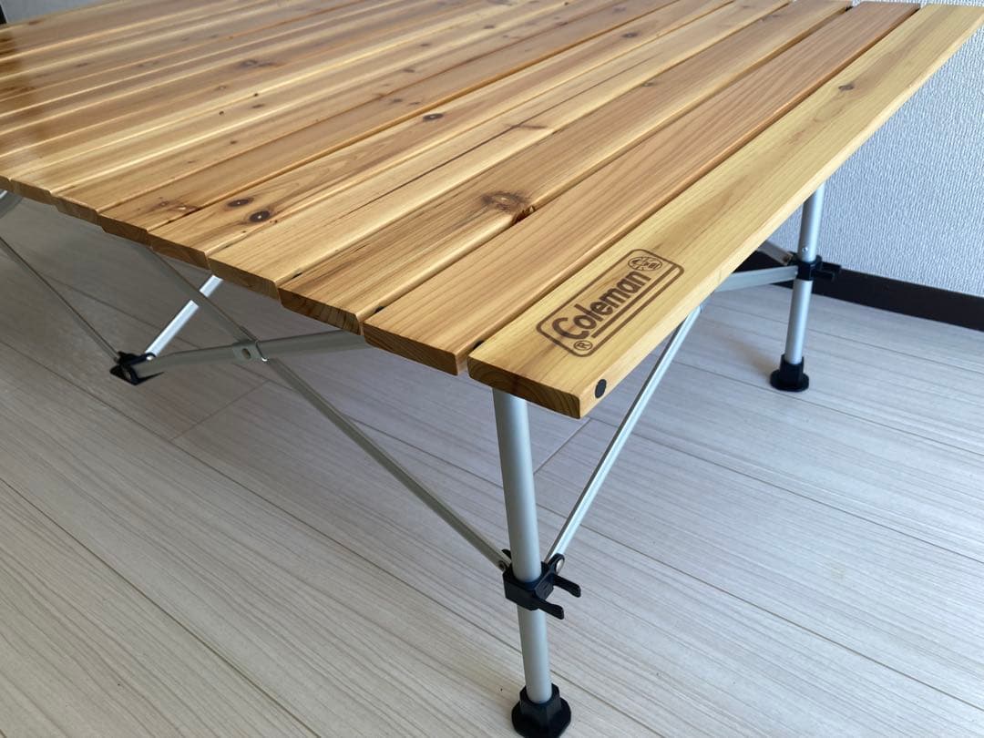 Coleman ナチュラルウッドロールテーブル 120 廃盤品