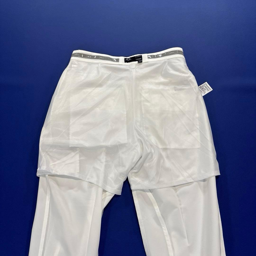 オークリー　ロングパンツ　クロッフドパンツ　ホワイト　S〜M程度　30 スカル