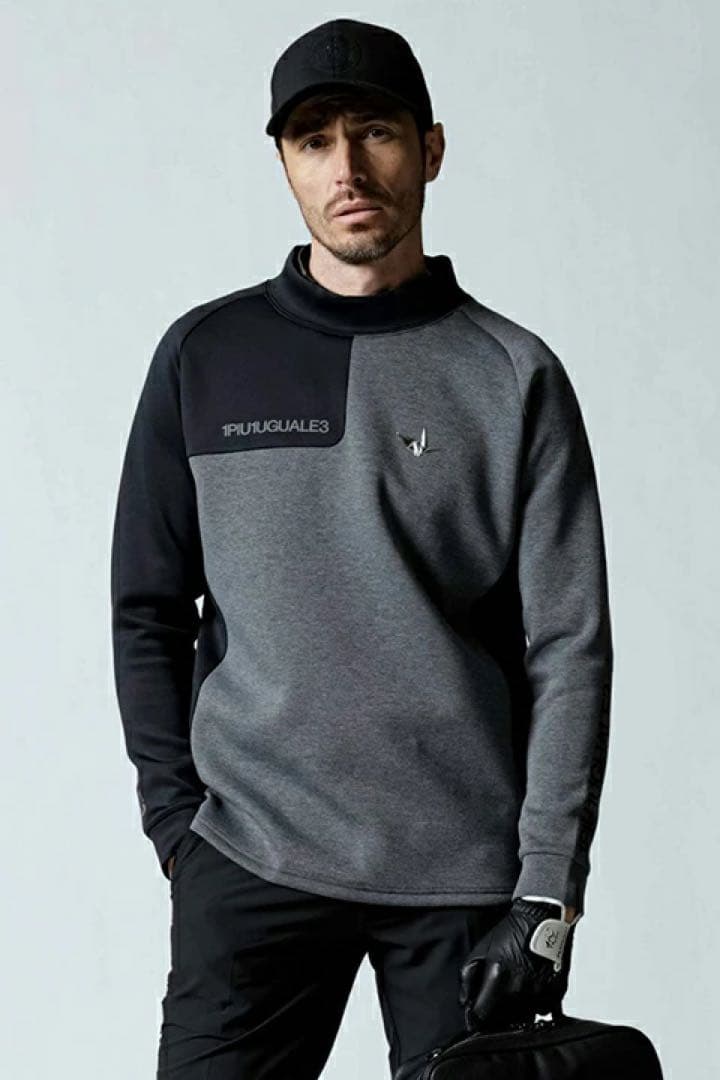 メンズウェア 1PIU1UGUALE3 GOLF L/S MOCK NECK RAGLAN