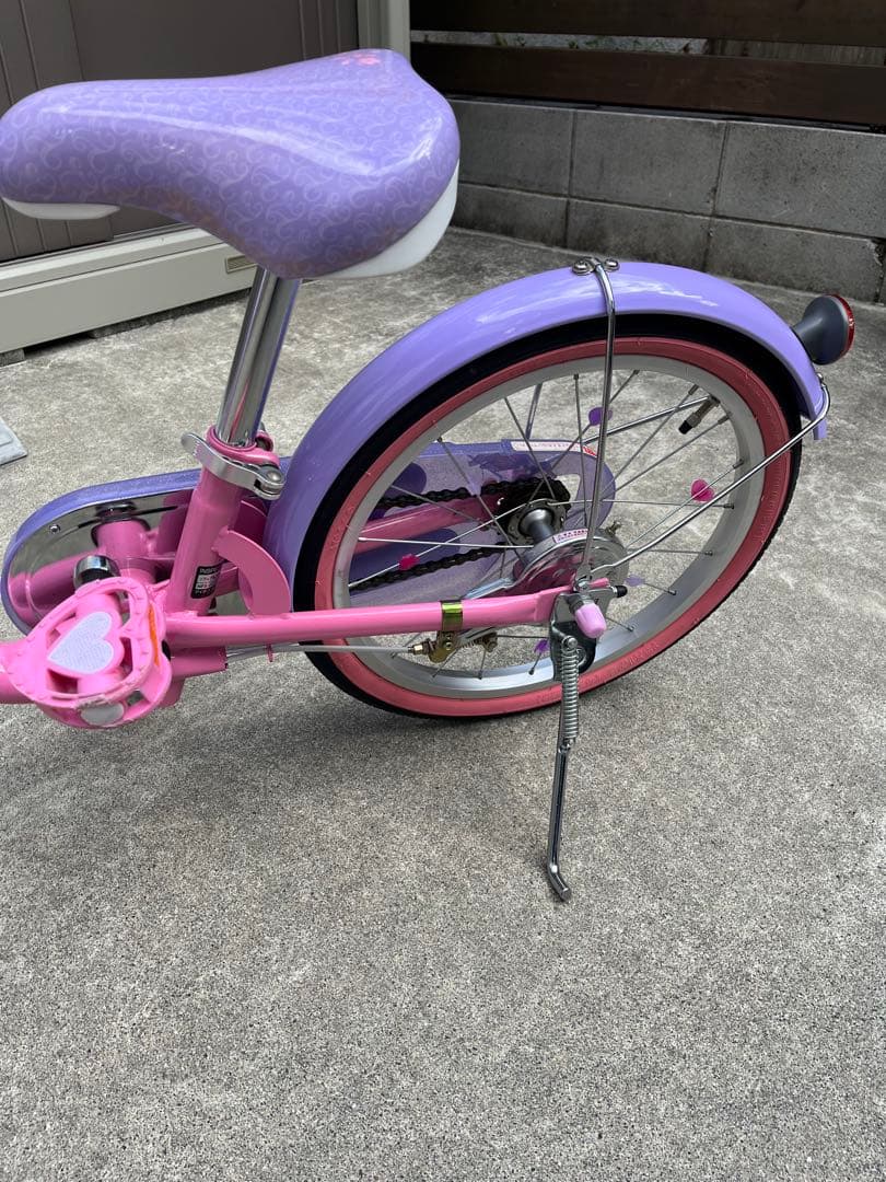子供用自転車 18インチ　紫色 プリンセスソフィア　(ソフィアヘルメットセット)