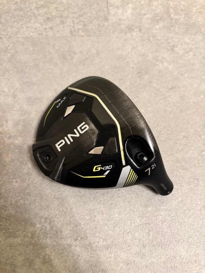 希少 PING G430 MAX 7W 21度 ヘッド単品 美品カバー付