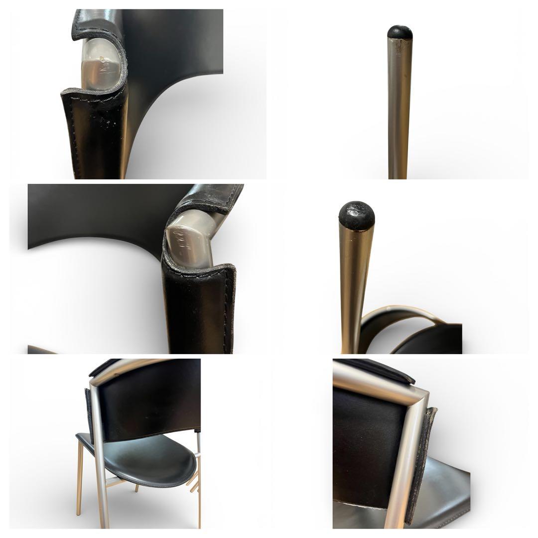 カリガリス Calligaris　本革ダイニングチェア　①