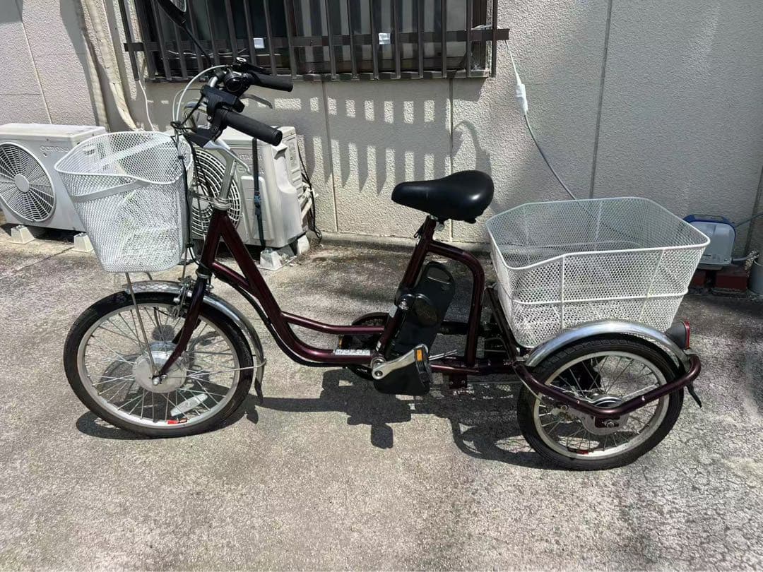 ミムゴ 電動アシスト三輪自転車 前20後16インチ ノーパンクタイヤ
