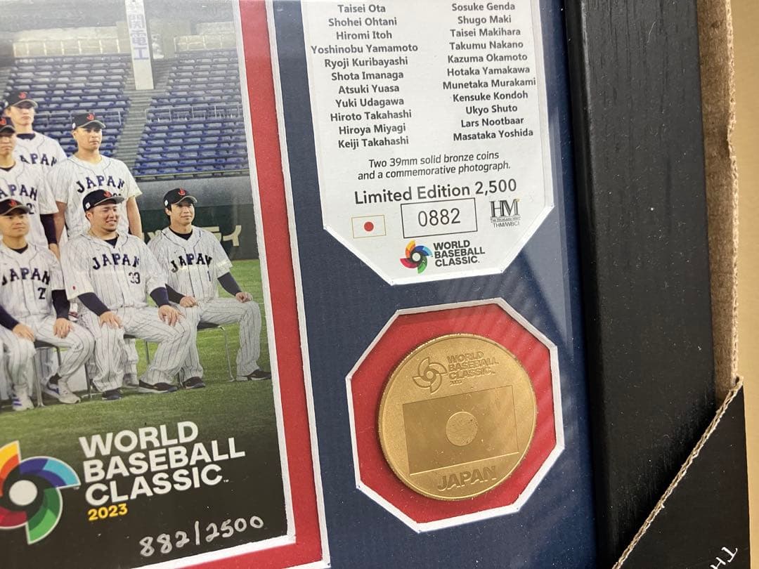 2023年 WBC 日本代表 フォトミントセット 限定シリアル882/2500