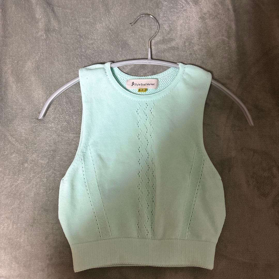 Style BoatMarket ●Addelm アイレットニットブラTOP