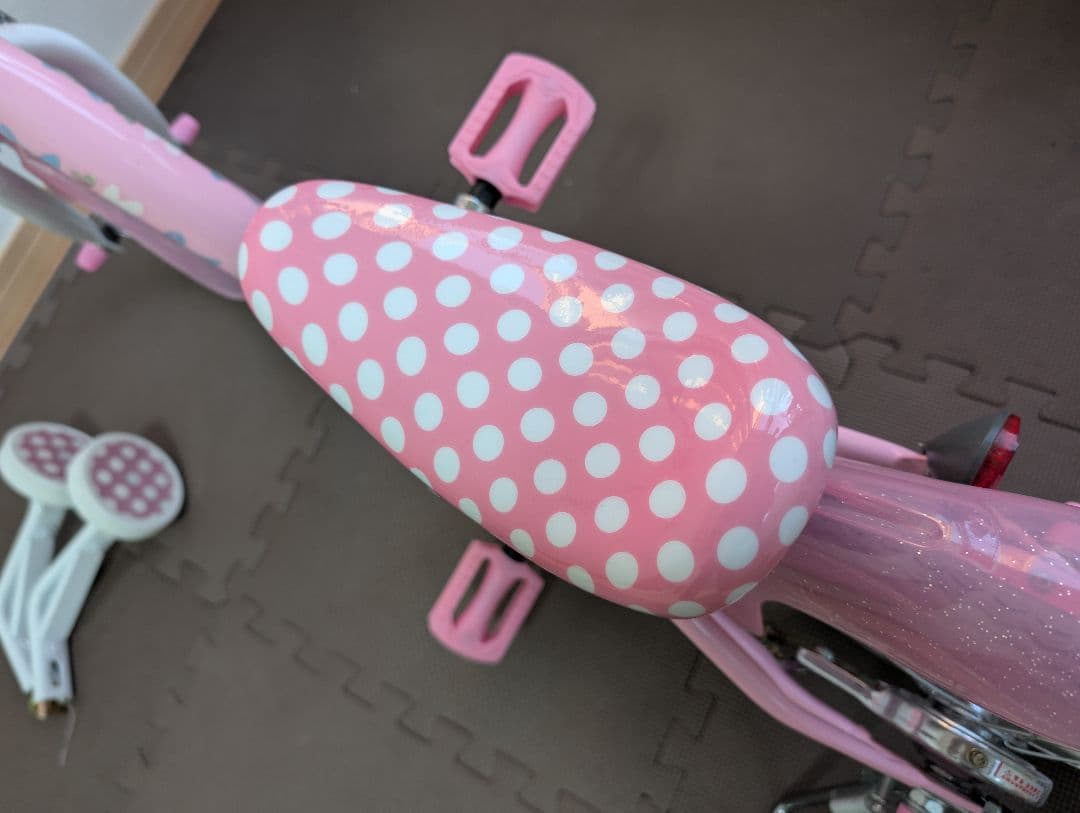 ミニーマウス デザイン 子供用自転車 ピンク