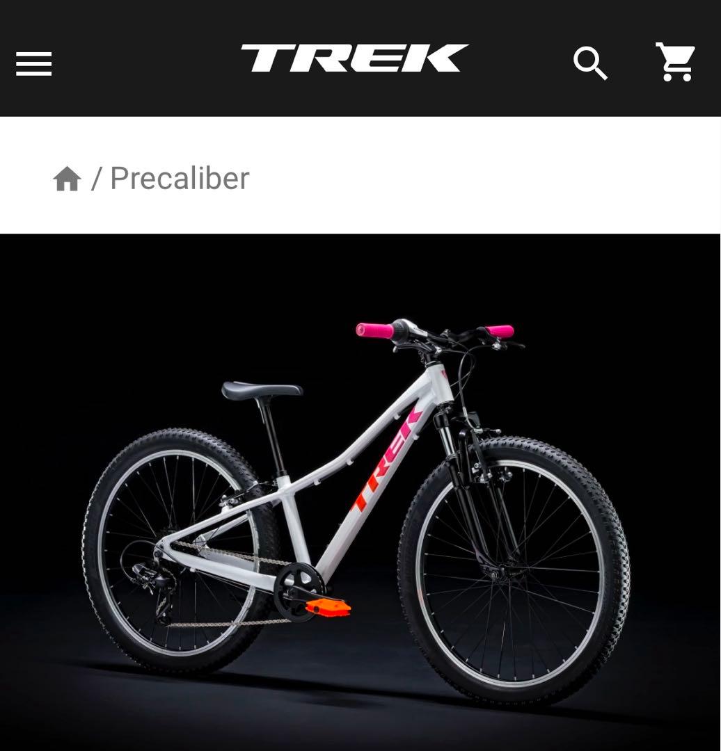 キッズ　ジュニア用自転車　トレック　24インチ　ホワイト(手渡し希望)