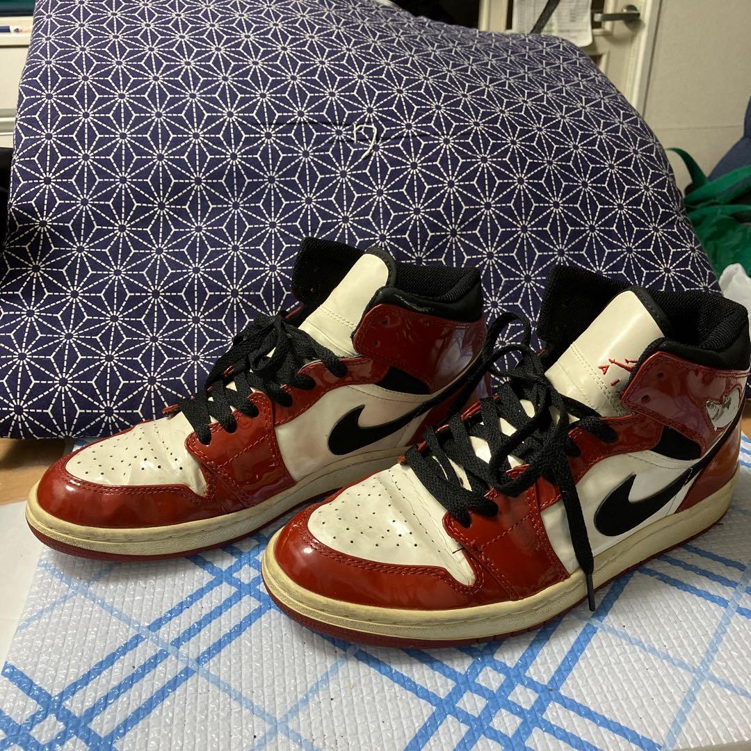 Air Jordan バスケットボールシューズ 赤/クリーム ハイカット